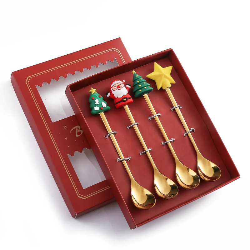 Conjunto de Talheres Decorativos De Natal - Economiza+