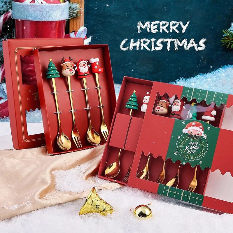 Conjunto de Talheres Decorativos De Natal - Economiza+