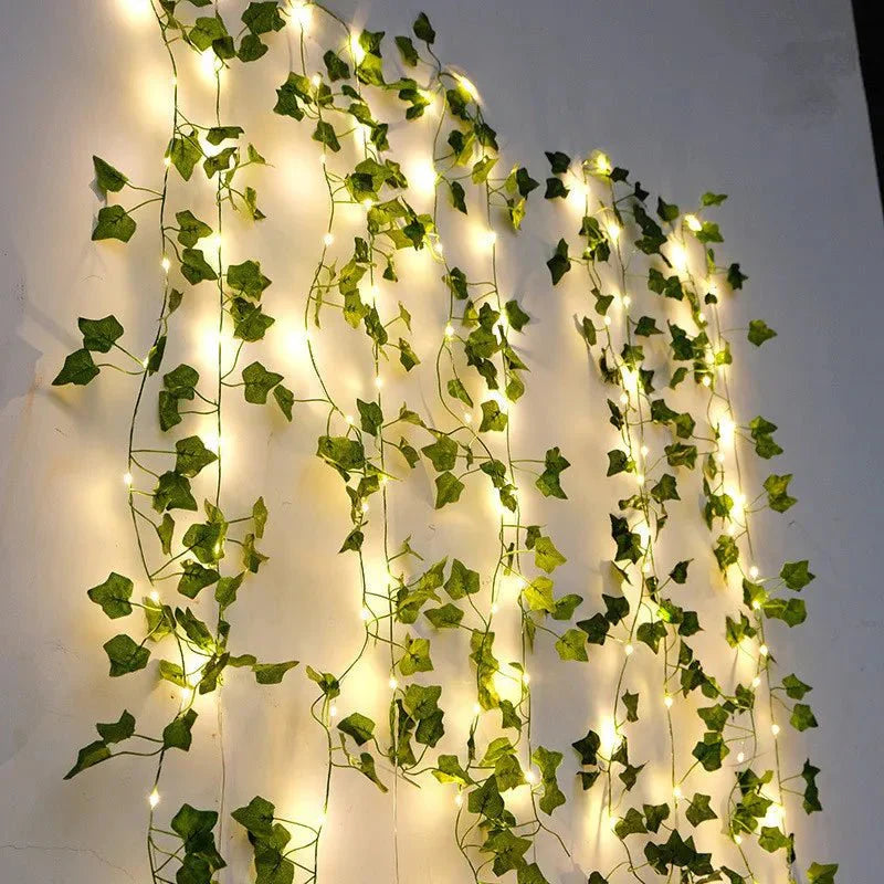 Planta decorativa com LED